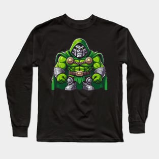 Gamma powered Doom Hulk x Dr. Doom Mashup Fan Art Long Sleeve T-Shirt